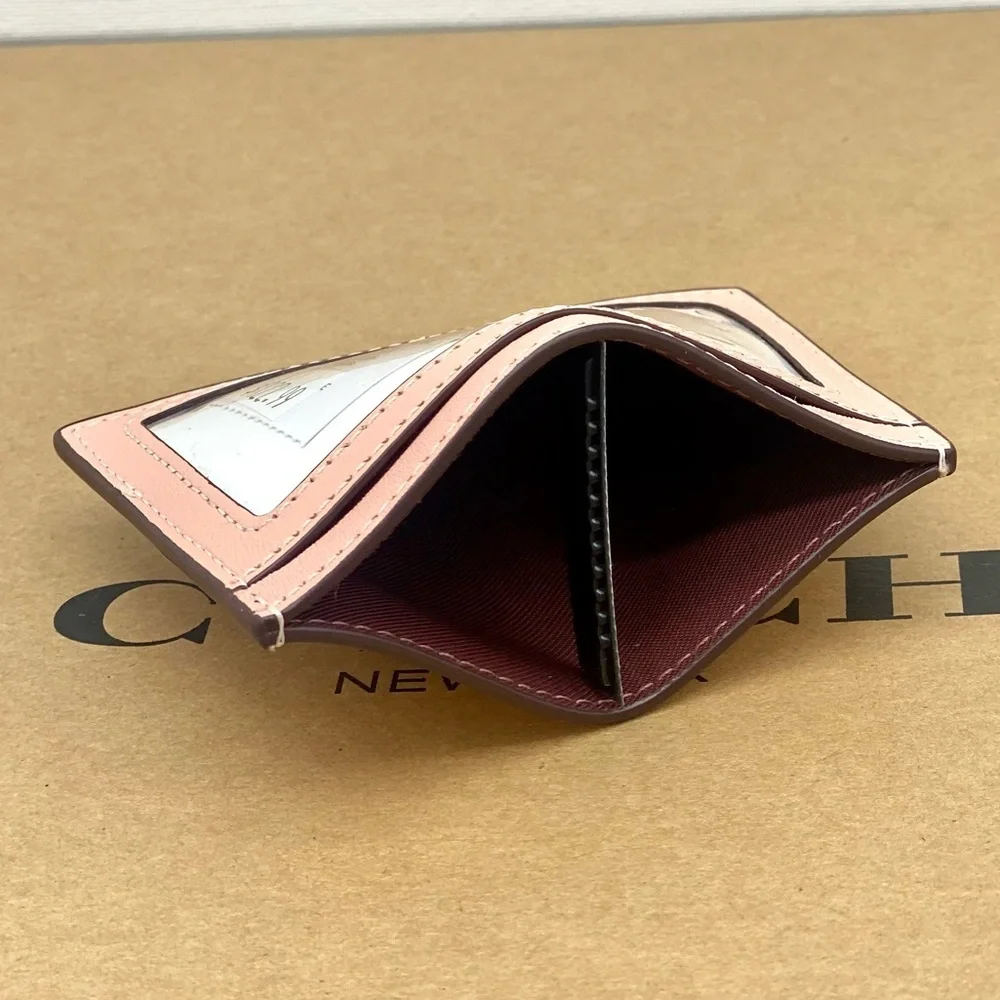Coach Slim Id Card Case With Puffy Diamond Quilting